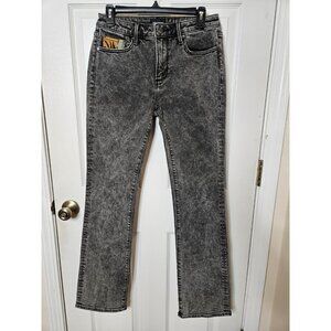 Driftwood Women’s Aspen Aztec Embroidered Pockets Size 27x32 Gray Jeans Vintage